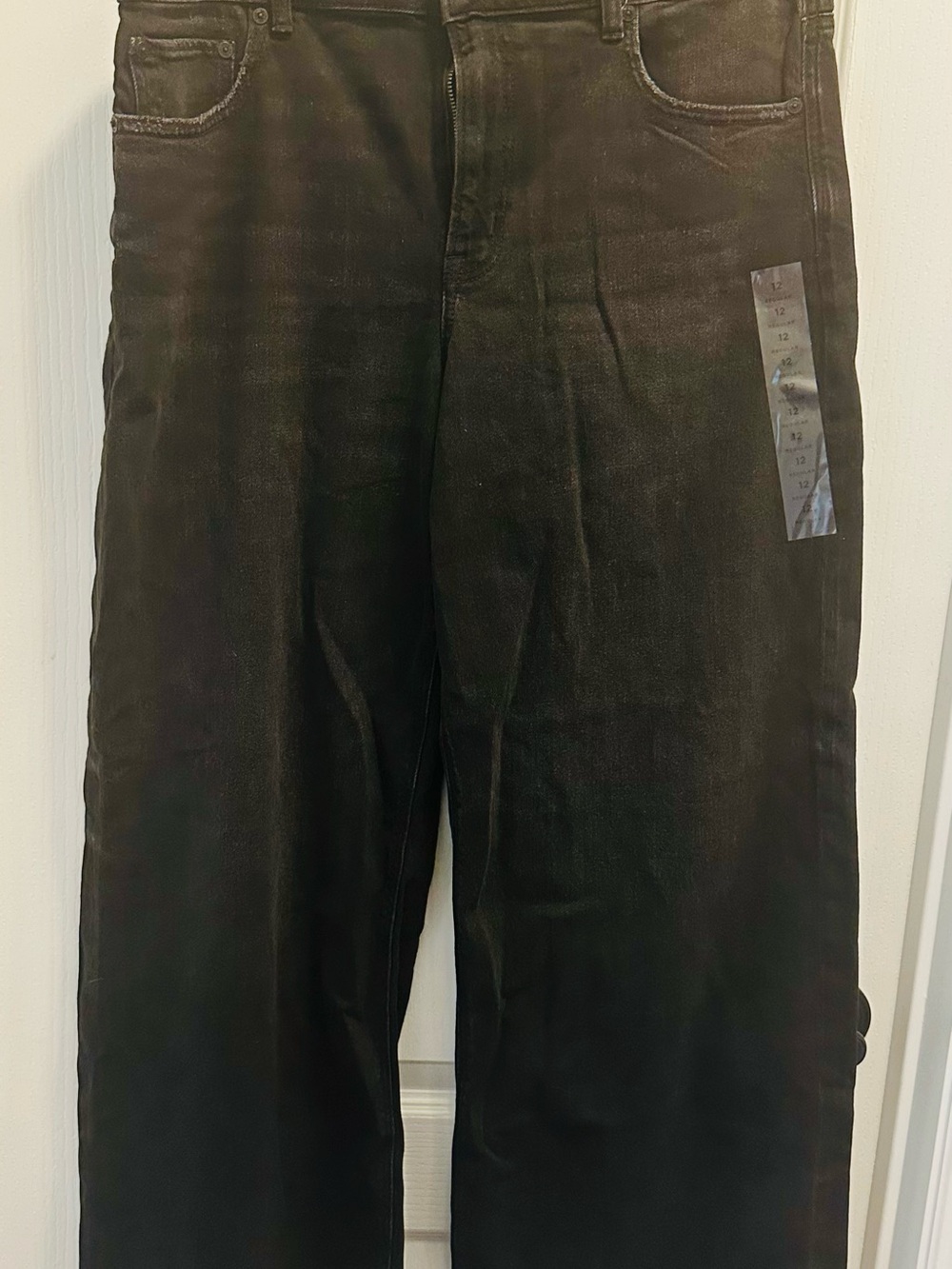 American Eagle Women’s Black Baggy Wide Leg Jeans